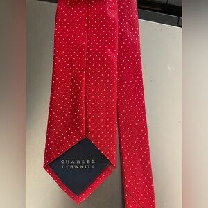 Brand new (without tags) never been worn Charles Tyrwhitt dark red silk tie